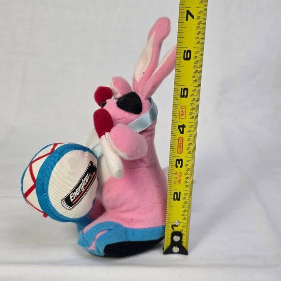 Energizer Bunny Plush 10" Drum Mascot Pink Blue 1997 Promo - Picture 3 of 5